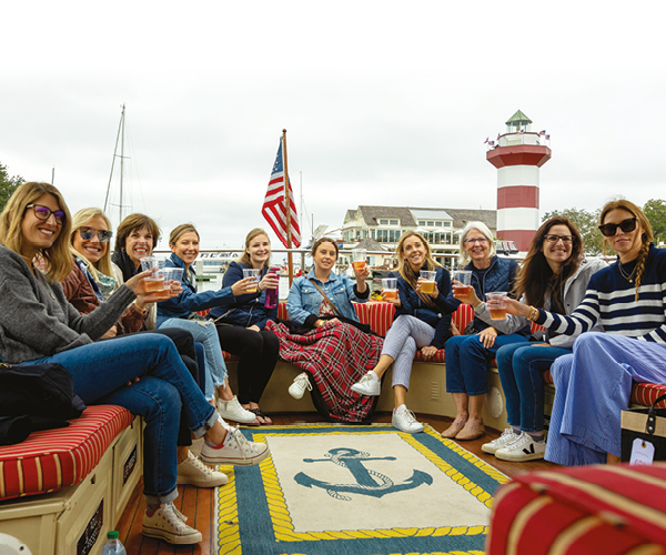 Non-golfing guests enjoyed a tour of Hilton Head Island by water